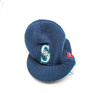 Seattle Mariners - Knit Beanie Beard Hat [Dark Blue Hat / Teal Beard] - 2015 SGA